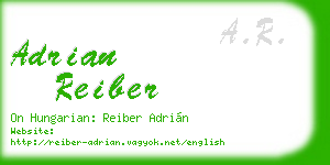 adrian reiber business card